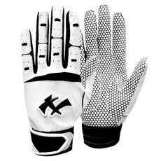 나인 헥사곤 배팅장갑 72BK 양손착용, 블랙화이트, 1세트