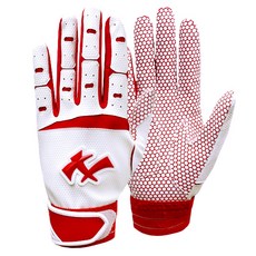 NINE Hexagon 六角形打擊手套 71RD 雙手穿戴, 紅白色