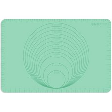 세븐프리 도톰한 파스텔컬러 실리콘 반죽매트 그린, 1개