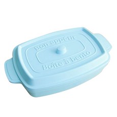 코코팟 직사각 1단 도시락, 1개, 머메이드 블루