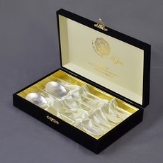 H.Jin 經典夫妻餐具組, 1套, 烏龜餐具 2入 + 收納盒 + 提袋, 銀