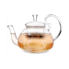 BELLE design 檯燈造型玻璃濾網茶壺, 單一顏色, 400ml, 1個