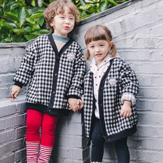 Bebezoo 孩童格紋開襟衫