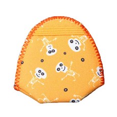 Kepun非黏貼式幼兒遮瑕貼 橘色骷髏, 1個