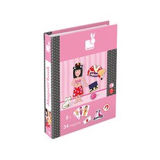 Janod 時尚搭配磁性書, 混色