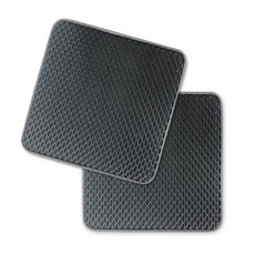 Woori & Deco 透氣網眼可水洗車用坐墊 45 x 45 cm, 深灰色, 2個