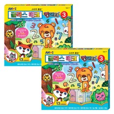 아모스 글라스데코 컨페티 3, 혼합색상, 2세트