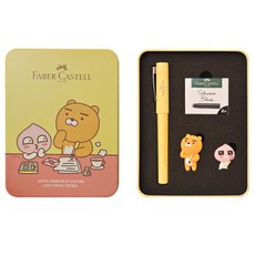 FABER-CASTELL 輝柏 Kakao Friends聯名款Ryan Apeach角色鋼筆組, F尖, 混色