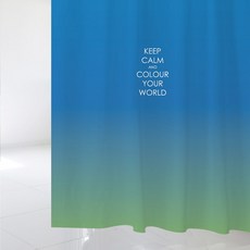 Design Soopul 浴簾 L 1800 x 1880 mm + 不鏽鋼掛環組 sc919, 1套