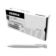 ZEBRA 斑馬牌 3C原子筆 0.5mm, 灰色, 10個