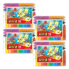아모스 파스넷 크레파스 4세트, 18색