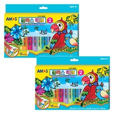 AMOS 玻璃裝飾 2, 混色, 2套