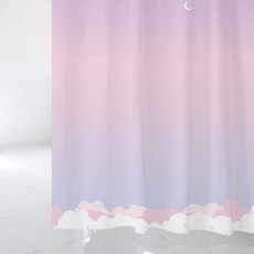 Design Supul 浴簾 L 1800 x 1880 mm + 不鏽鋼掛環組 sc859, 1套