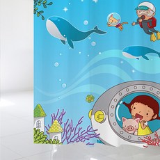 設計泳池孩童浴簾 L 1800 x 1880 毫米 + 不銹鋼掛鉤套組 ksc 04, 1套