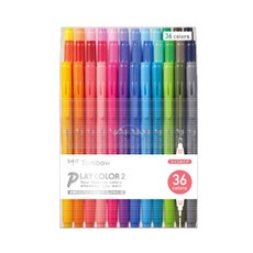 Tombow 蜻蜓牌 Play Color 2 36種簽字筆套組, 混色, 1套