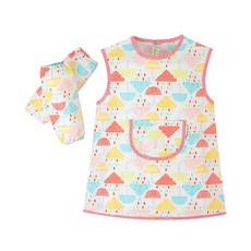 Coney Island 孩童圖案印花防水圍裙+袖套+收納袋, Rain