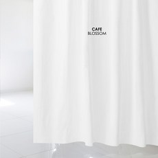 Design Bush 浴簾 Cafe Blossom L 1800 x 1880 毫米 + 不銹鋼掛鉤套組, 1套