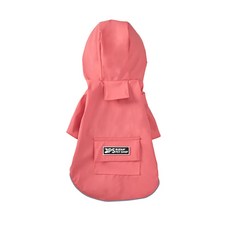 BUENA PET SHOP 素色寵物連帽雨衣, 粉色的