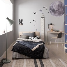 리바트 뉴탐 저상형 침대 쿠션형 프레임, 베이지