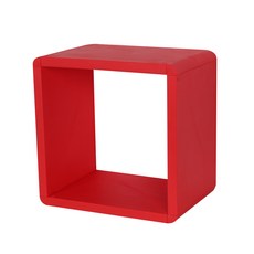 CUBICS 5圓角型25T硬質塑膠DIY多彩收納櫃, 淺紅色