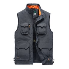 Lind Fishing 高級釣魚背心 PL107, 灰色