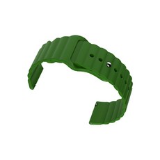 비쉐르 갤럭시 워치2 웨이브컷 실리콘 밴드 스트랩 (44mm 호환가능), 그린, 1개