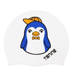 tSNINE 矽膠泳帽 HTFC-S04, 白色, 1個