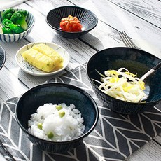 LeBENKUCHEN Aika 電鍍海灘空氣酒店套組 2 人, 藍色, 飯碗 2入+大碗 2入