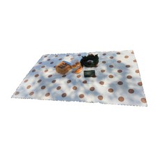 물결 마감 북유럽 피크닉 매트, 브라운도트