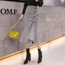 LUNA GIRL Poplar&C 鈕扣中長裙