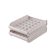 Yum's 冰箱雞蛋儲存滑軌 2 層托盤, 單一顏色