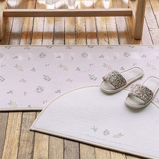 ssueim 花朵印花地墊 2入組, 混合顏色