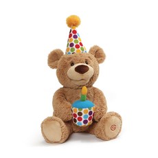 GUND 唱歌生日快樂泰迪熊工作娃娃, 30厘米, 混色