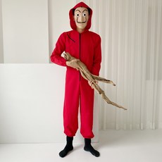 Fillberry萬聖節成人紙屋套裝 跳傘衣+面具+襪子 隨機出貨組