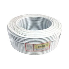 CONTINENTAL ELECTRIC WIRE Jisan 電線 VCTF 1.5SQ 3C 電線 白色 100m, 1個