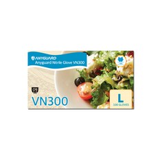ANYGUARD 乳膠衛生手套 藍色, 100件, 1個, 大(L)