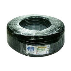 亞洲電線 VCTF 2.5SQ 2C 電線 黑色 100m, 1個