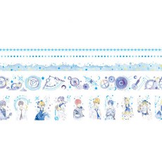 YOU&ME日式紙膠帶 5種組, TYPE4, 1套