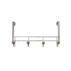 HOME&HOUSE 4格固定門鉤, 銀, 1個