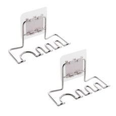 Winprice 不鏽鋼絲牙刷架, 銀色, 2個