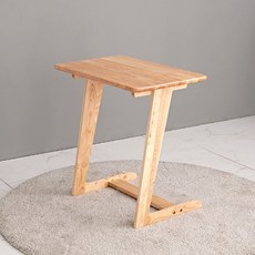 沙發原木邊桌 680, 原木色