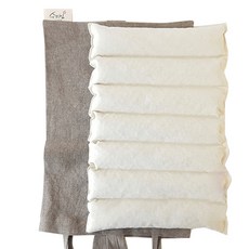 Sumiin 紅豆熱敷袋 + 收納袋組合 大型 米色, 1套