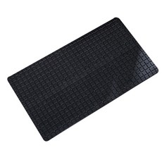 JH 公司方形圖案防滑票 38 x 72cm, 黑色的, 1個