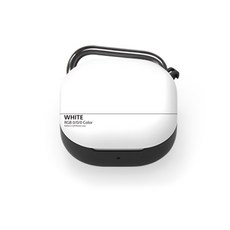 GOOSPERY Mercury 潮流色彩設計 Galaxy Buds2 pro/Buds2/Buds Live/Buds Pro 鑰匙圈保護殼, 單一商品, 白色