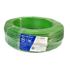 耐熱PVC絕緣電線 HKIV 4.0SQ 100m 綠色, 1個