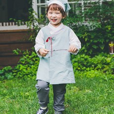 Bebezoo 男孩天藍色韓服 3 件套