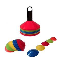 足球訓練角錐5件組 10入+支架