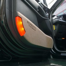 BibleAUTO 車用混紡毛氈門板保護貼 棕色, 起亞 索蘭托 MQ4 2020年3月~