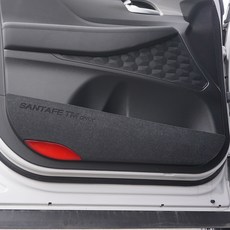 BibleAUTO 汽車刮擦預防混合氈門蓋, 灰色, 聖達菲 TM 2018 年 2 月~