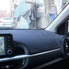 BibleAUTO 防滑絲絨儀表板避光墊, All New Morning 2017年起 (無原廠導航), 起亞